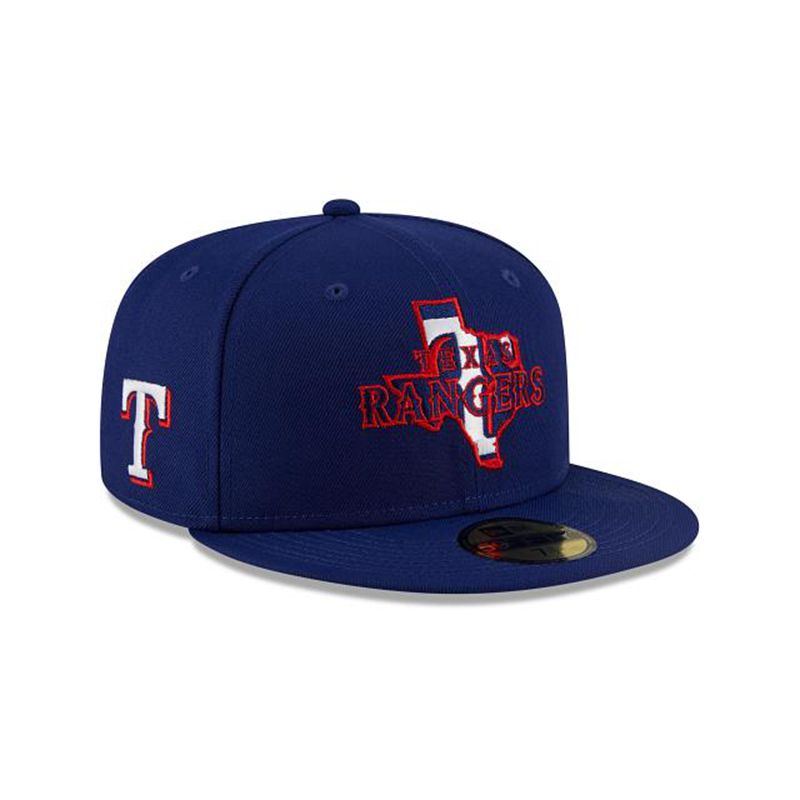 MLB Texas Rangers Local 59Fifty Fitted (XTT4984) - Blue New Era Caps